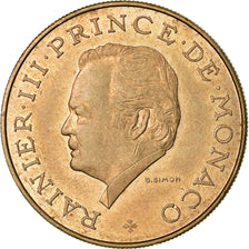 Münze, Monaco, Rainier III, 10 Francs, 1974, VZ, Copper-Nickel-Aluminum