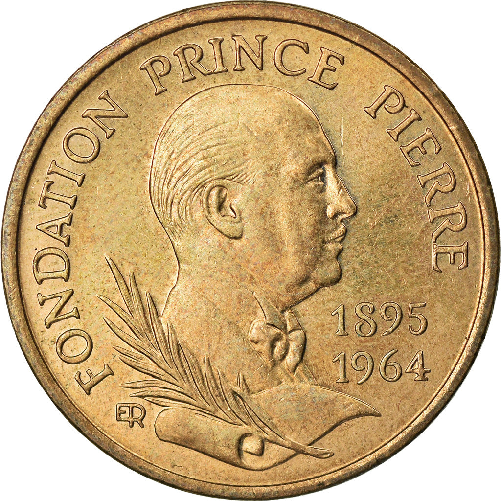 Coin, Monaco, Rainier III, 10 Francs, 1989, AU(55-58), Nickel-Aluminum-Bronze