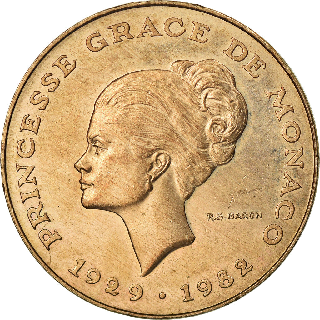 Moneta, Monaco, Rainier III, 10 Francs, 1982, SPL-, Rame-nichel-alluminio