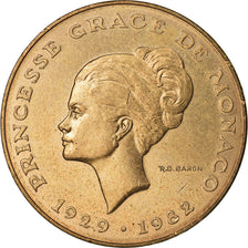 Moneta, Monaco, Rainier III, 10 Francs, 1982, AU(55-58), Miedź-Nikel-Aluminium
