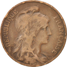FRANCE, Dupuis, 10 Centimes, 1909, Paris, KM #843, VF(20-25), Bronze, 30,...