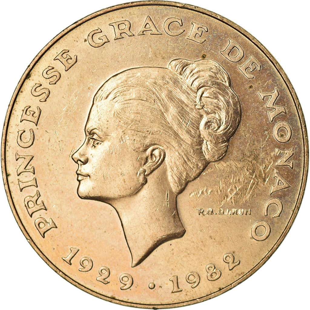 Moneta, Monaco, Rainier III, 10 Francs, 1982, SPL-, Rame-nichel-alluminio