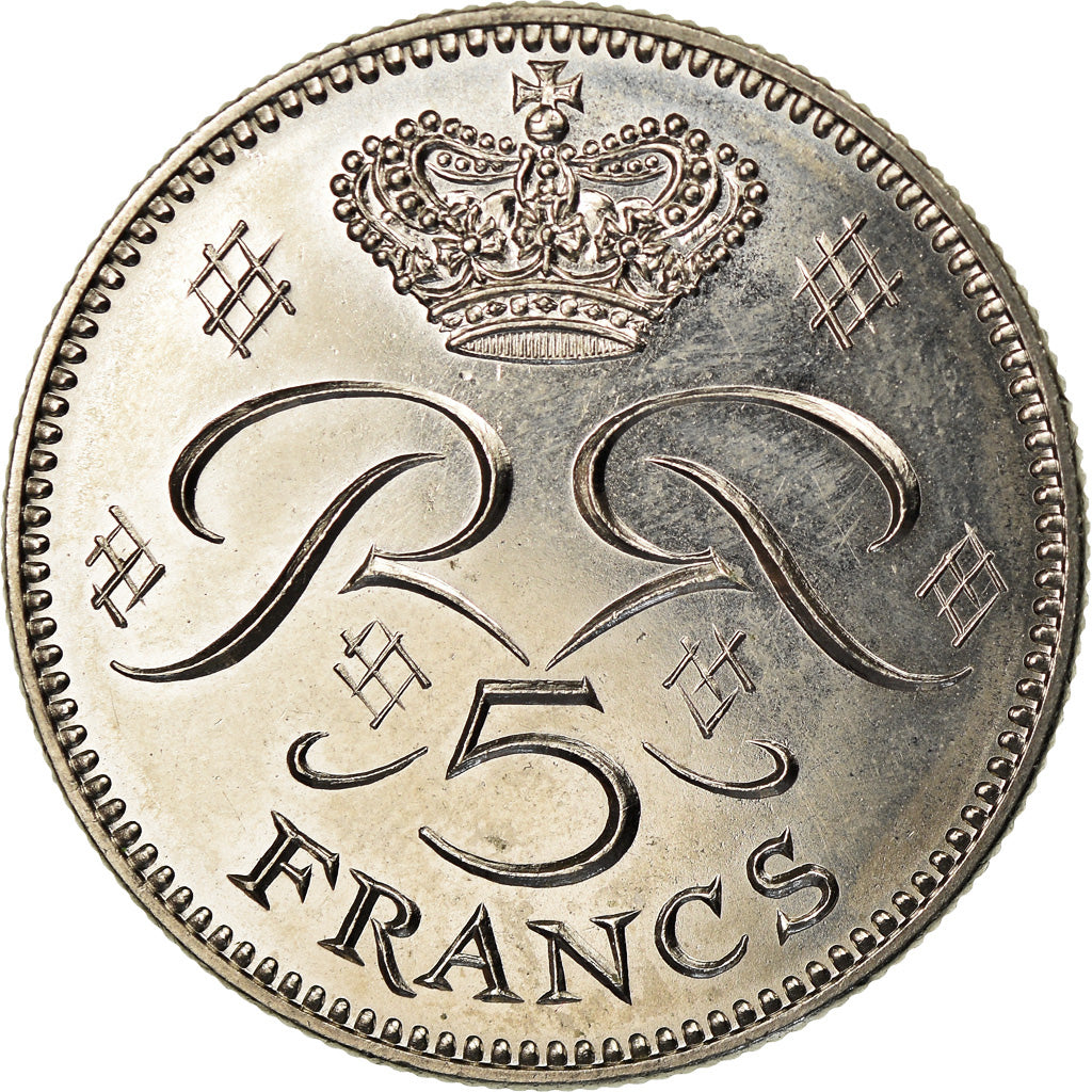 Coin, Monaco, Rainier III, 5 Francs, 1978, AU(55-58), Copper-nickel, KM:150
