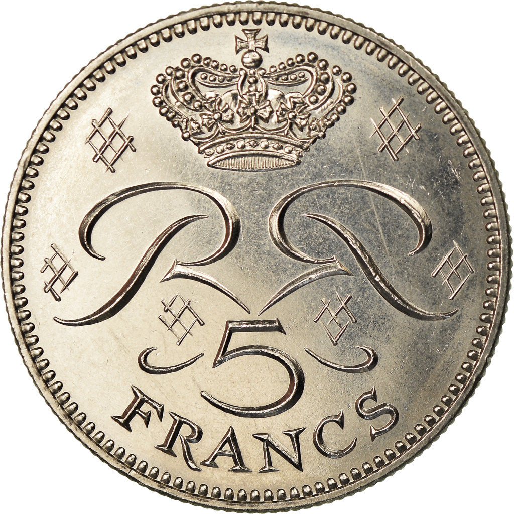 Coin, Monaco, Rainier III, 5 Francs, 1978, AU(55-58), Copper-nickel, KM:150