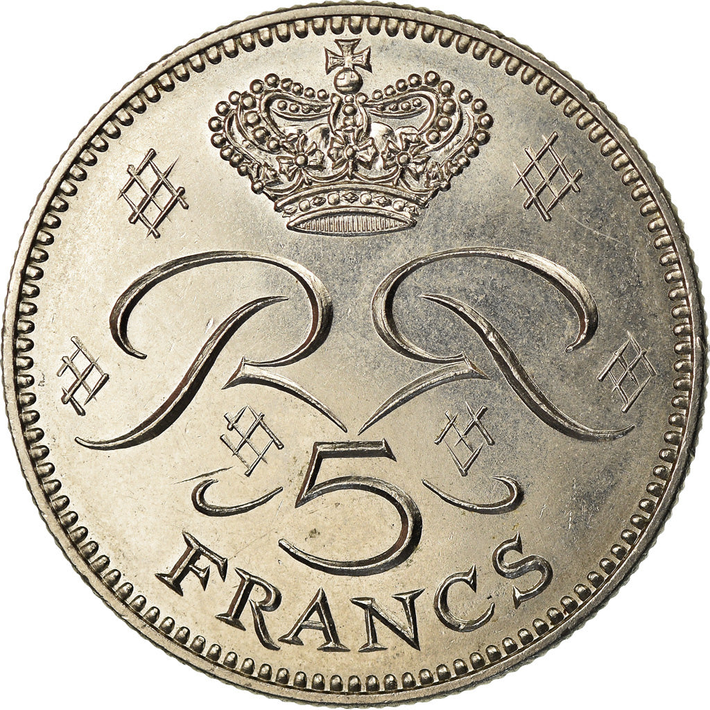 Coin, Monaco, Rainier III, 5 Francs, 1978, AU(55-58), Copper-nickel, KM:150