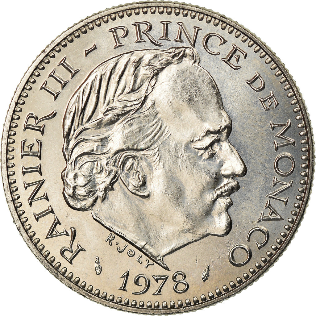 Coin, Monaco, Rainier III, 5 Francs, 1978, AU(55-58), Copper-nickel, KM:150