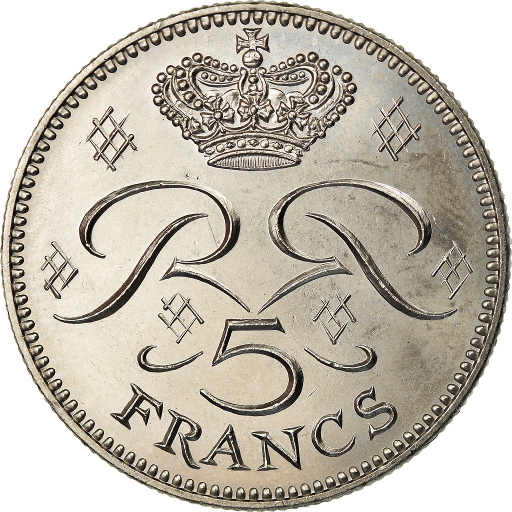 Coin, Monaco, Rainier III, 5 Francs, 1978, AU(55-58), Copper-nickel, KM:150