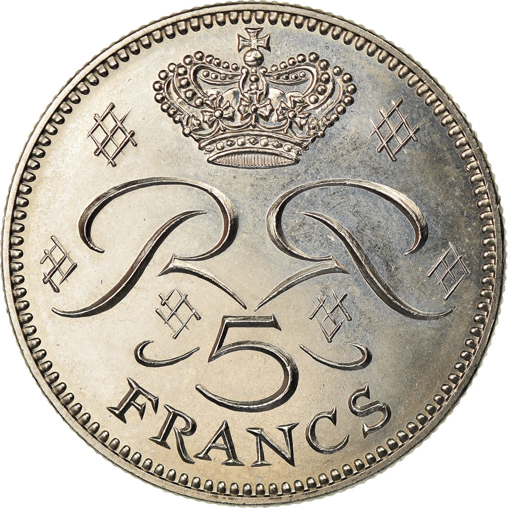 Coin, Monaco, Rainier III, 5 Francs, 1978, AU(55-58), Copper-nickel, KM:150