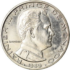 Moneda, Mónaco, Rainier III, Franc, 1989, EBC, Níquel, KM:140, Gadoury:MC 150