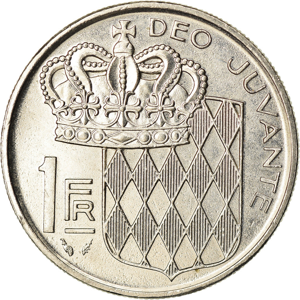 Coin, Monaco, Rainier III, Franc, 1989, AU(55-58), Nickel, KM:140, Gadoury:MC