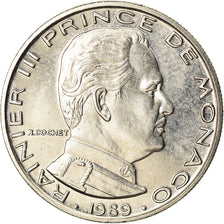Coin, Monaco, Rainier III, Franc, 1989, AU(55-58), Nickel, KM:140, Gadoury:MC