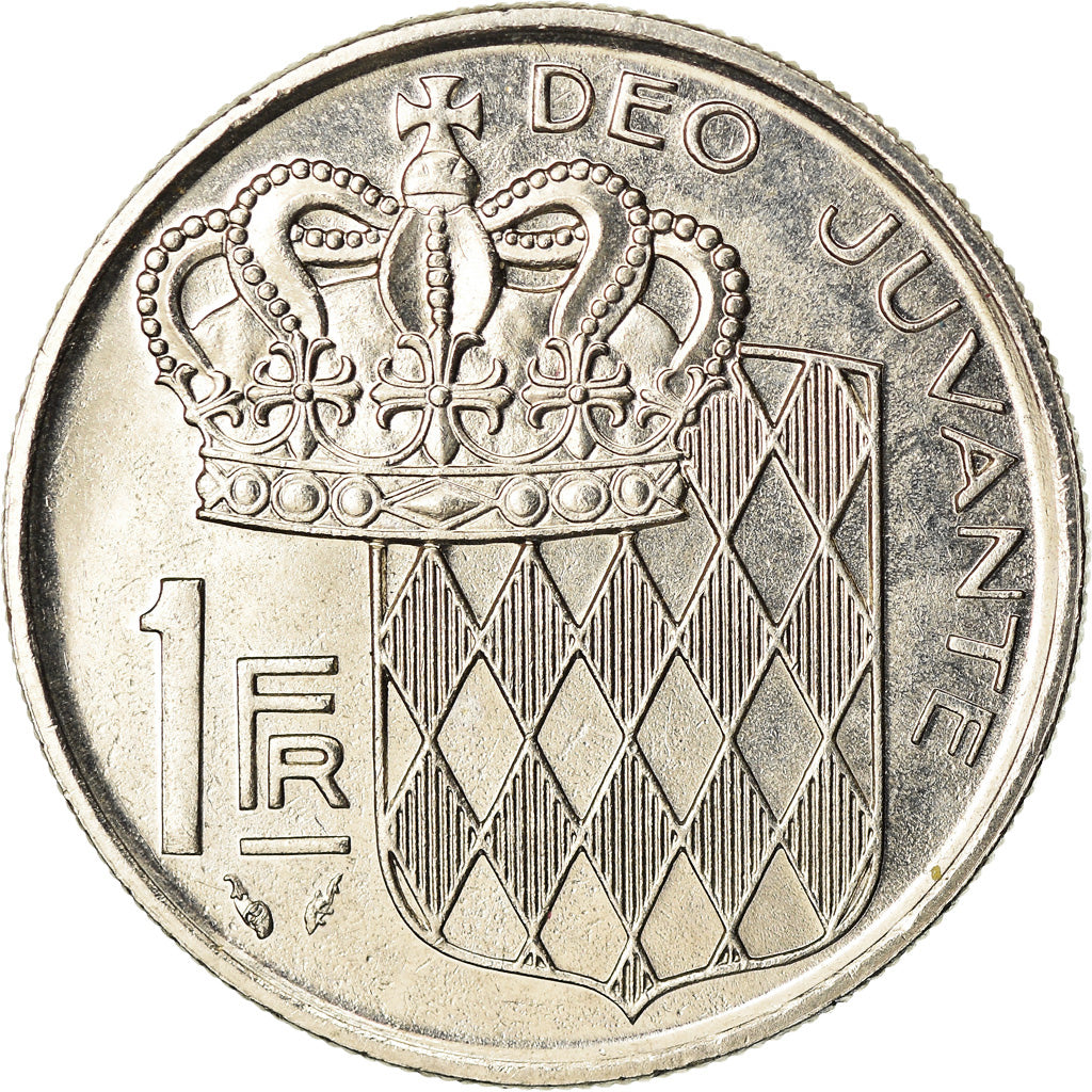 Coin, Monaco, Rainier III, Franc, 1989, AU(55-58), Nickel, KM:140, Gadoury:MC