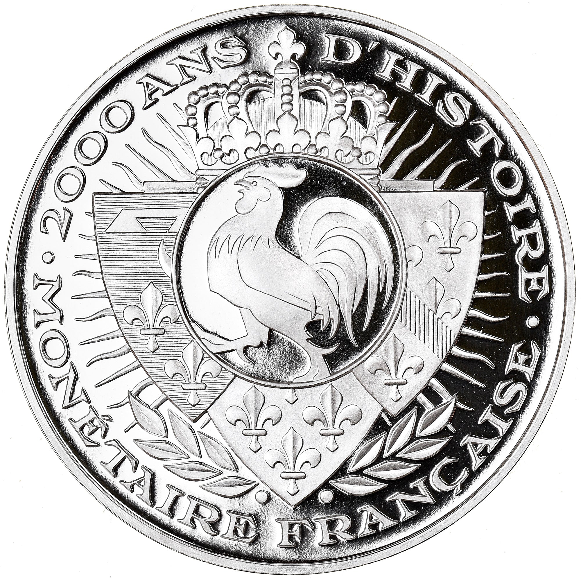 France, Medal, Histoire Monétaire, 5 Francs Union et Force, MS(65-70), Silver