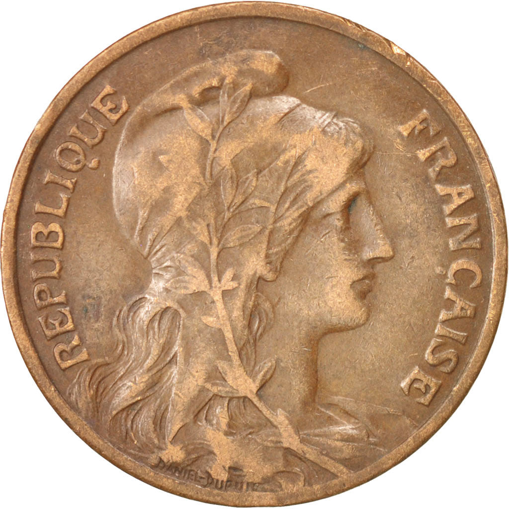 FRANCE, Dupuis, 10 Centimes, 1912, Paris, KM #843, EF(40-45), Bronze, 30,...