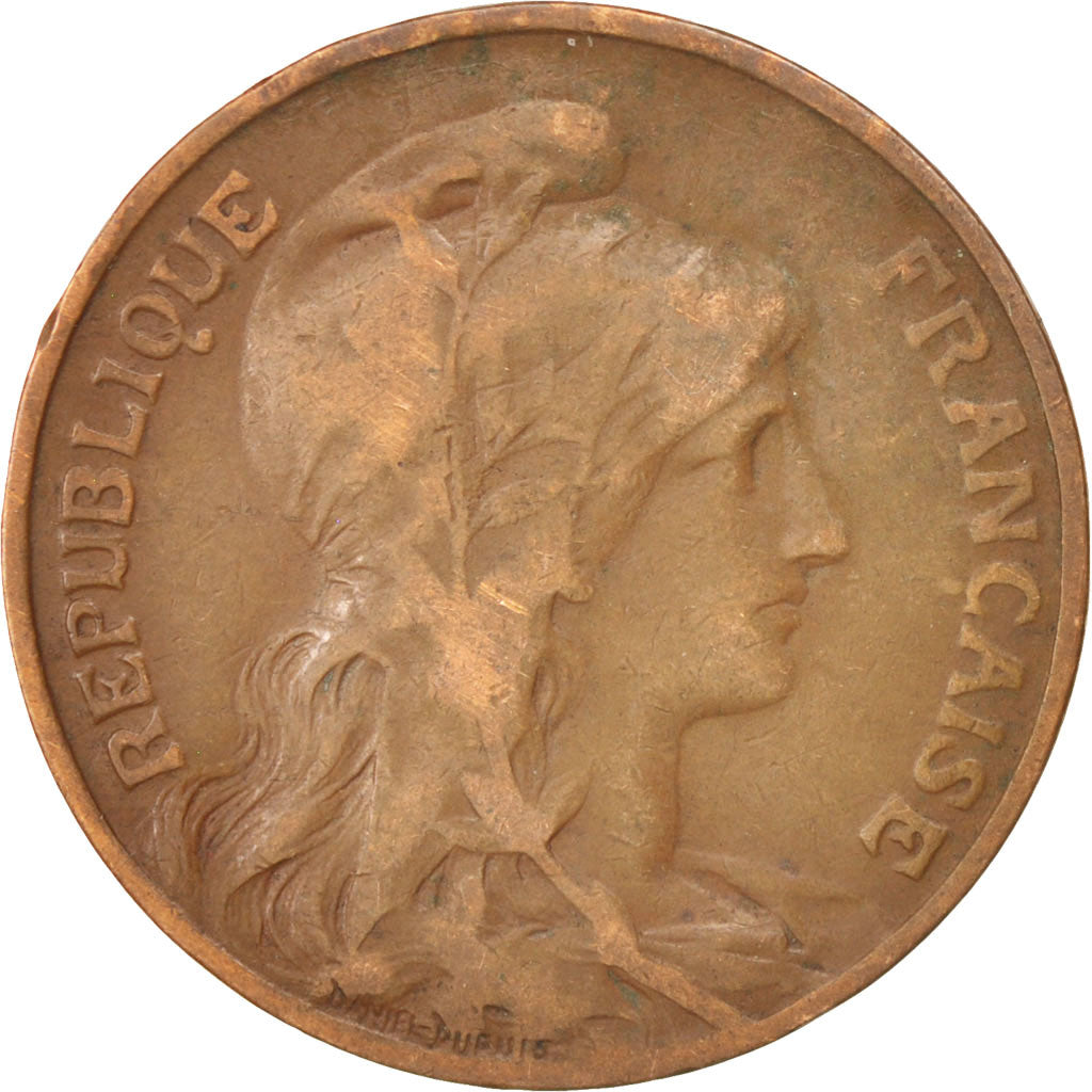 FRANCE, Dupuis, 10 Centimes, 1914, Paris, KM #843, VF(30-35), Bronze, 30,...