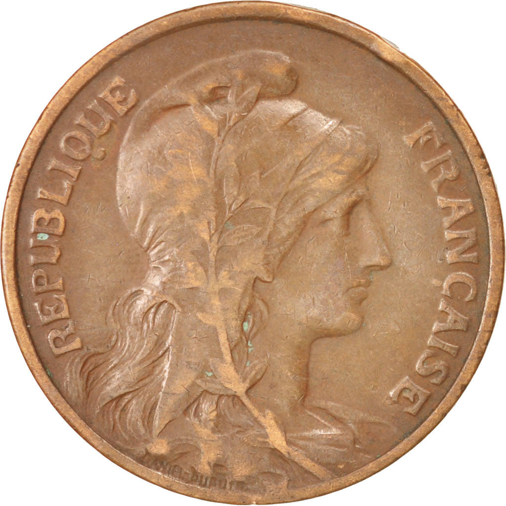 Francia, Dupuis, 10 Centimes, 1915, MB+, Bronzo, KM:843, Gadoury:277