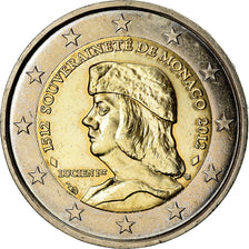 Monaco, 2 Euro, Lucien Ier de Monaco, 2012, MS(63), Bi-Metallic