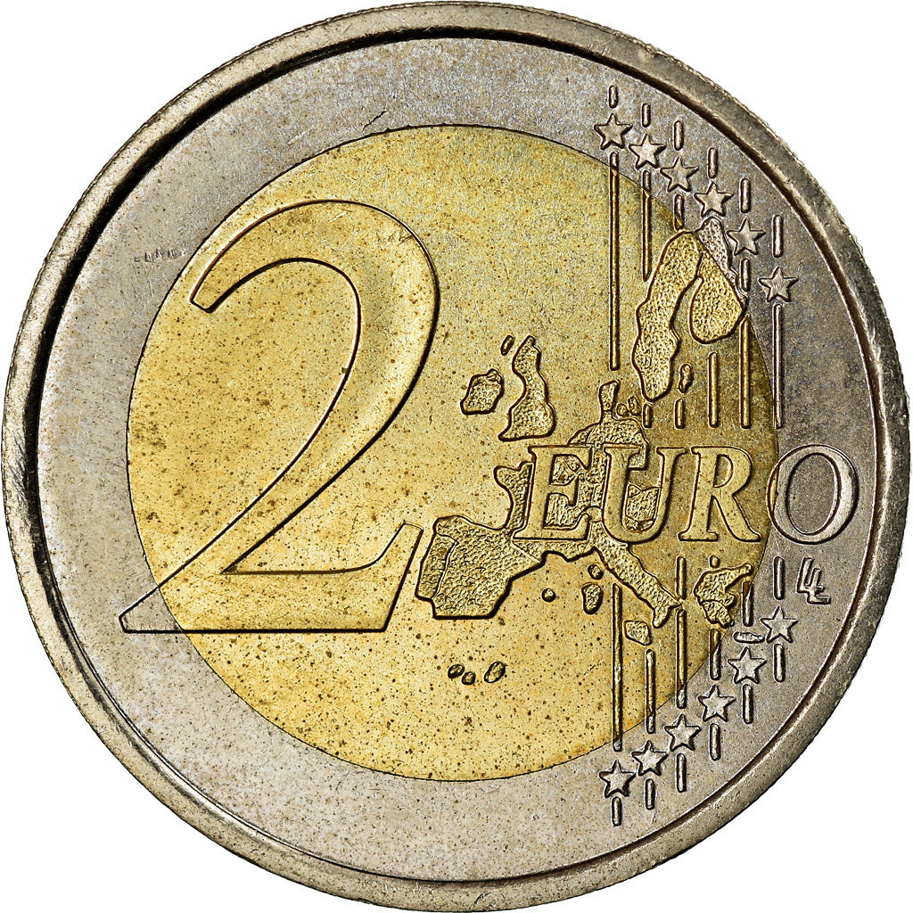 Monaco, 2 Euro, 2002, Paris, MS(63), Bimetaliczny, KM:174