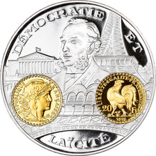France, Medal, Histoire Monétaire, 20 Francs Marianne, MS(65-70), Silver