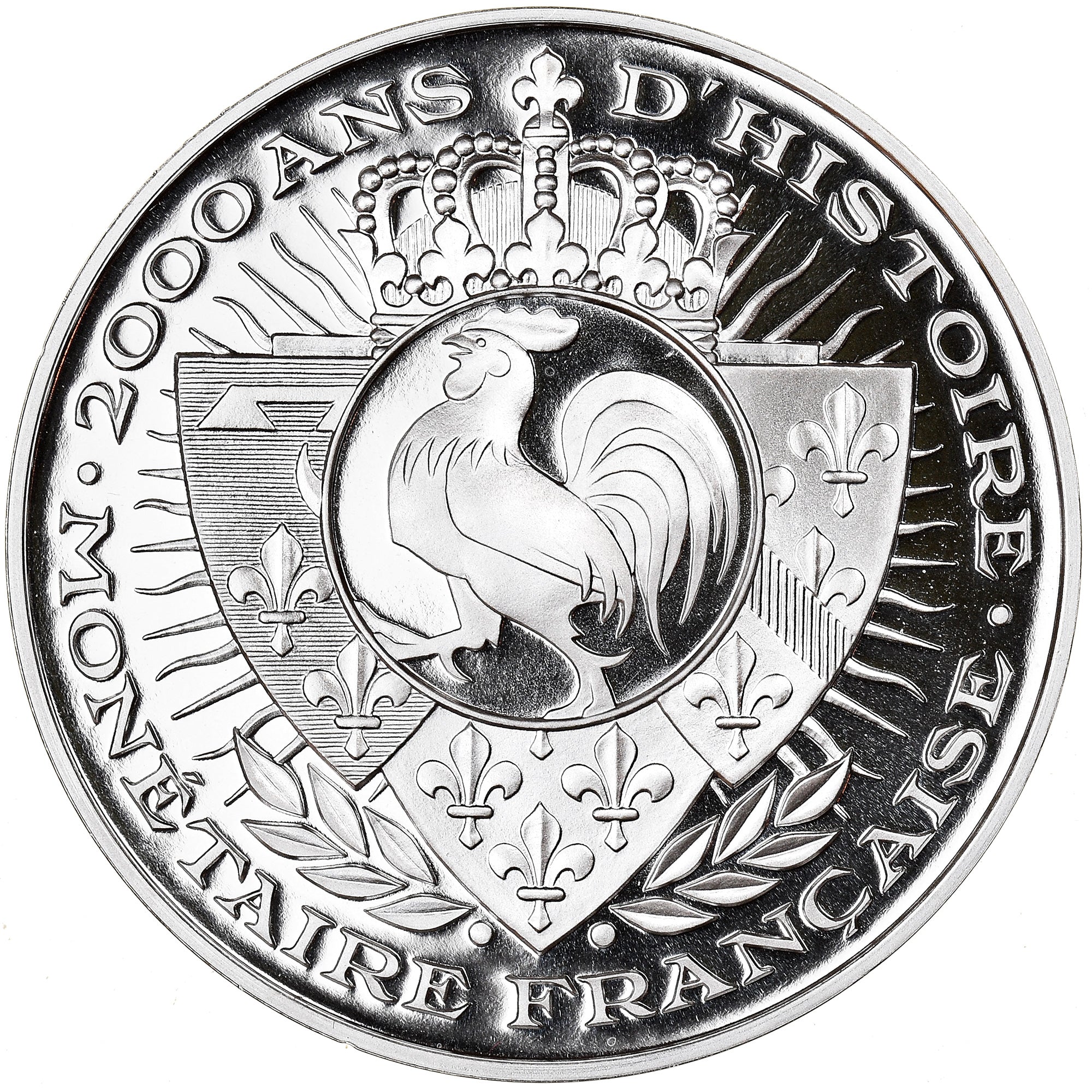 France, Medal, Histoire Monétaire, 20 Francs Marianne, MS(65-70), Silver