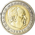 Monaco, 2 Euro, 2001, UNZ, Bi-Metallic, KM:186