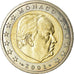 Monaco, 2 Euro, 2001, UNZ, Bi-Metallic, KM:186