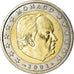 Monaco, 2 Euro, 2001, UNZ, Bi-Metallic, KM:186