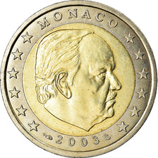 Mónaco, 2 Euro, 2003, MS(63), Bimetálico, KM:174