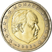 Monaco, 2 Euro, 2003, MS(63), Bimetaliczny, KM:174