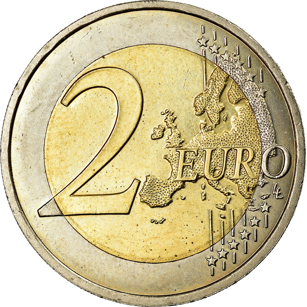 Mónaco, 2 Euro, Prince Albert II, 2009, MS(63), Bimetálico, KM:195