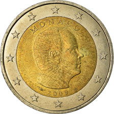 Monaco, 2 Euro, Prince Albert II, 2009, MS(63), Bi-Metallic, KM:195