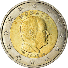 Monaco, 2 Euro, Prince Albert II, 2009, MS(63), Bi-Metallic, KM:195