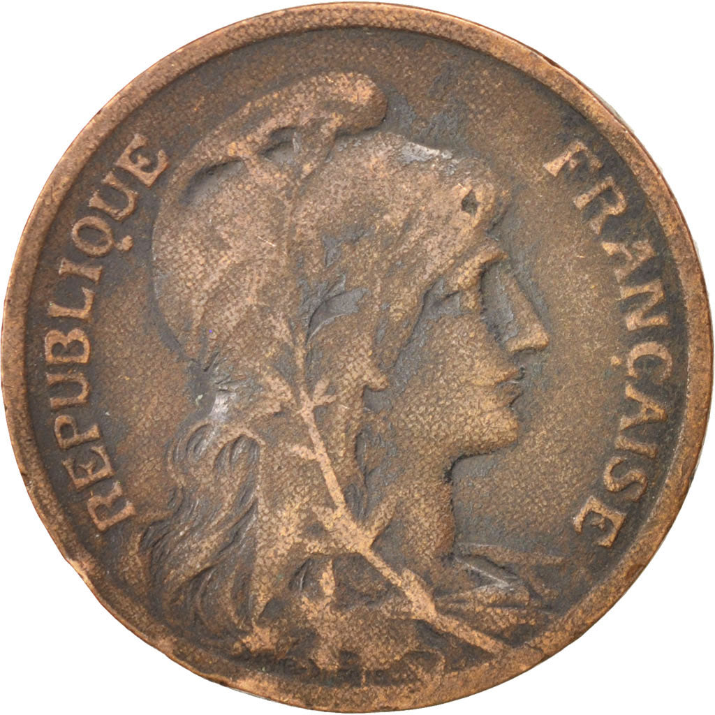 Munten, Frankrijk, Dupuis, 10 Centimes, 1916, FR+, Bronze, KM:843, Gadoury:277