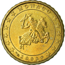 Monaco, 10 Euro Cent, 2002, AU(55-58), Brass, KM:170