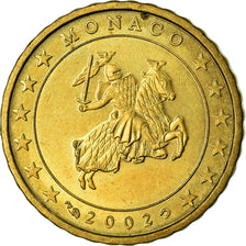 Monaco, 10 Euro Cent, 2002, AU(55-58), Brass, KM:170