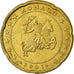 Monaco, 20 Euro Cent, 2001, AU(55-58), Brass, KM:171
