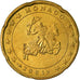 Mónaco, 20 Euro Cent, 2001, AU(55-58), Latão, KM:171