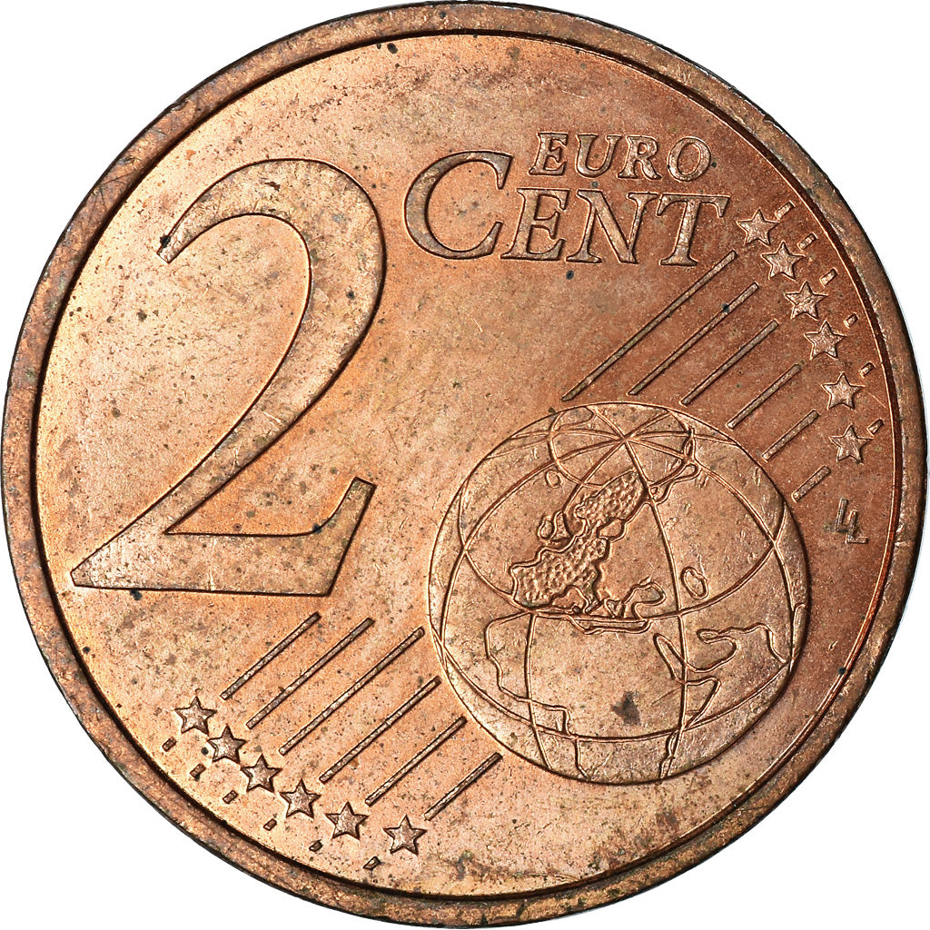 Mónaco, 2 Euro Cent, 2001, AU(55-58), Aço Cromado a Cobre, KM:168
