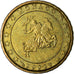 Monaco, 10 Euro Cent, 2001, AU(55-58), Brass, KM:170