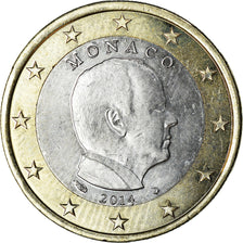 Mónaco, Euro, Prince Albert, 2014, MS(63), Bimetálico