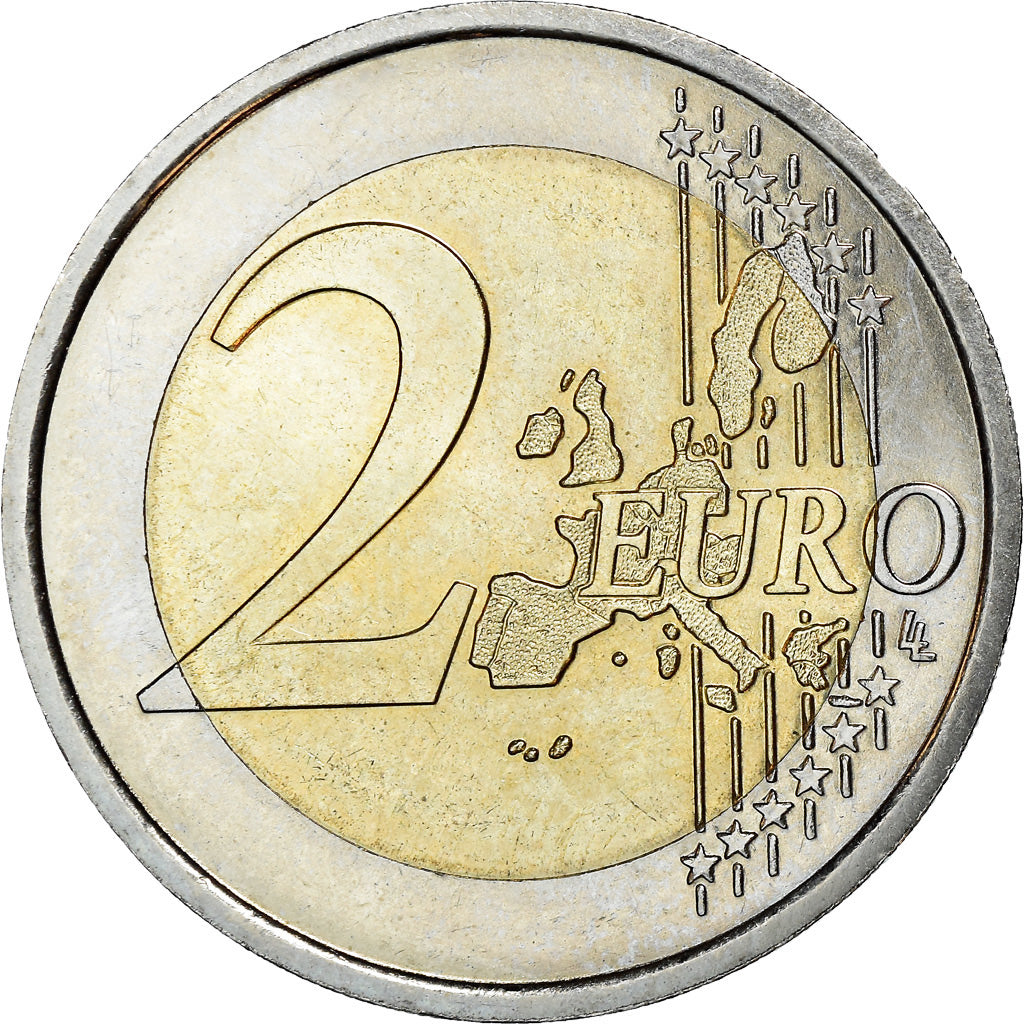 Monaco, 2 Euro, 2002, Paris, MS(63), Bimetaliczny, KM:174