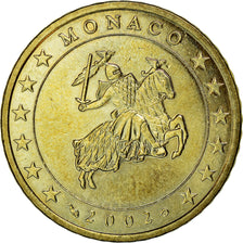 Monaco, 50 Euro Cent, 2002, UNZ, Messing, KM:172