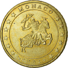 Monaco, 50 Euro Cent, 2002, MS(63), Brass, KM:172