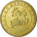 Monaco, 50 Euro Cent, 2002, MS(63), Brass, KM:172