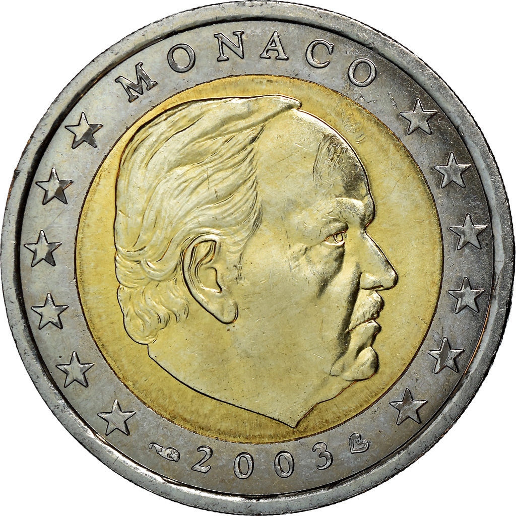 Monaco, 2 Euro, 2003, SPL, Bi-metallico, KM:174