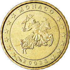 Monaco, 10 Euro Cent, 2003, Paris, MS(63), Mosiądz, KM:170