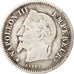 FRANCE, Napoléon III, 20 Centimes, 1867, Paris, KM #808.1, VF(30-35), Silver, G.