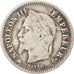 FRANCE, Napoléon III, 20 Centimes, 1867, Paris, KM #808.1, VF(30-35), Silver, G.