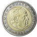 Monaco, 2 Euro, 2001, Paris, MS(63), Bimetaliczny, KM:186