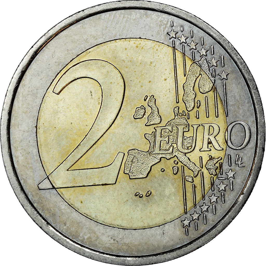 Monaco, 2 Euro, 2001, Paris, MS(63), Bimetaliczny, KM:186